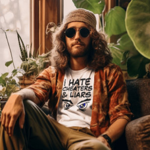 Camisetas Eu Odeio Traíras e Mentirosos