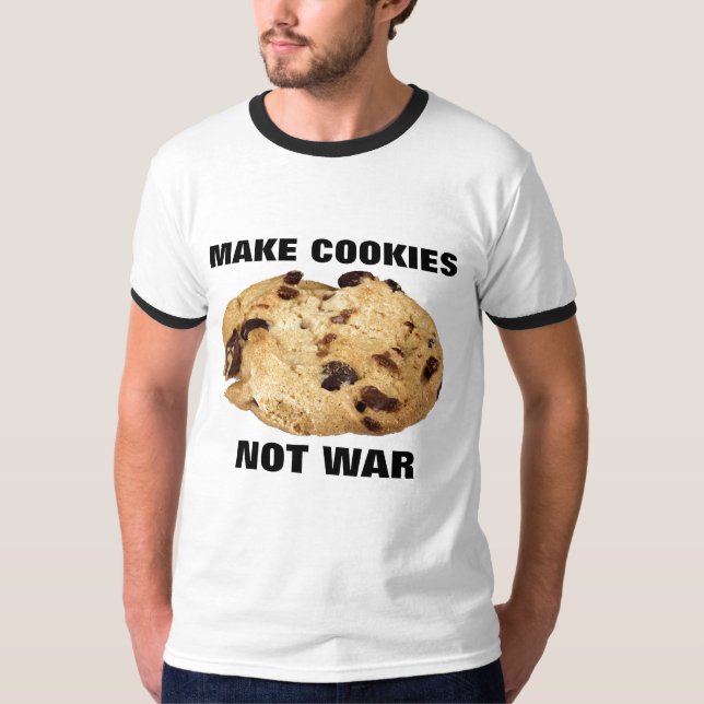 Camisetas FAÇA BISCOITOS NÃO GUERRA (Frente)