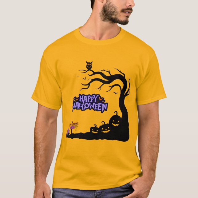 Camisetas Felizes de Halloween, Camisas Dias de as (Frente)