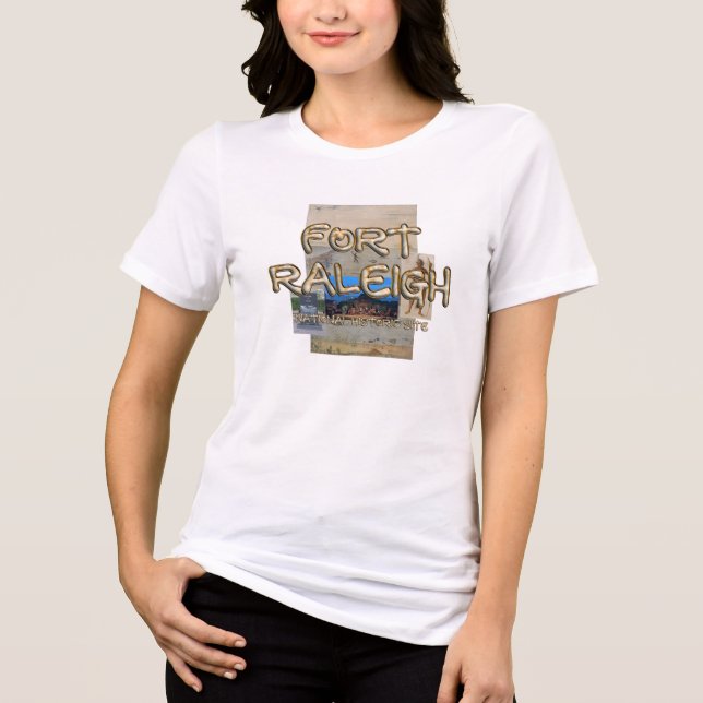 Camisetas femininas ABH Fort Raleigh (Frente)