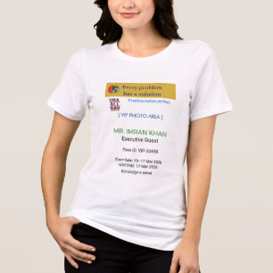 Camisetas femininas Aniversário Engraçado Pe