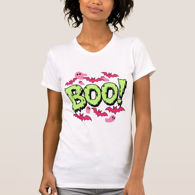 Camisetas femininas Boo halloween (Frente)