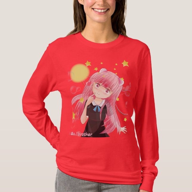 Camisetas femininas Cosmos (Frente)