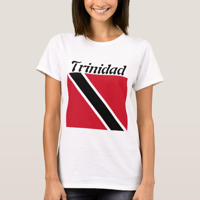 Camisetas femininas de Trinidad (Frente)