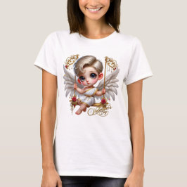 Camisetas femininas do Cupido do Dia dos Namorados
