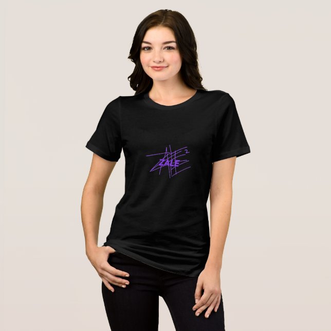 Camisetas femininas do logotipo design zale 2 (Frente Completa)