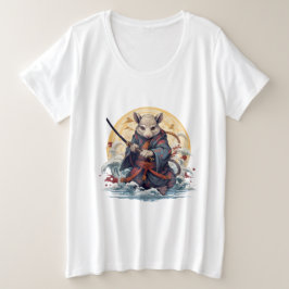 Camisetas femininas do Samurai Rat