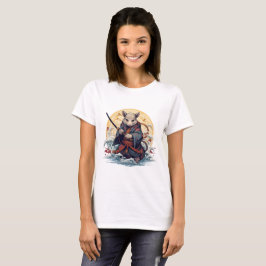 Camisetas femininas do Samurai Rat