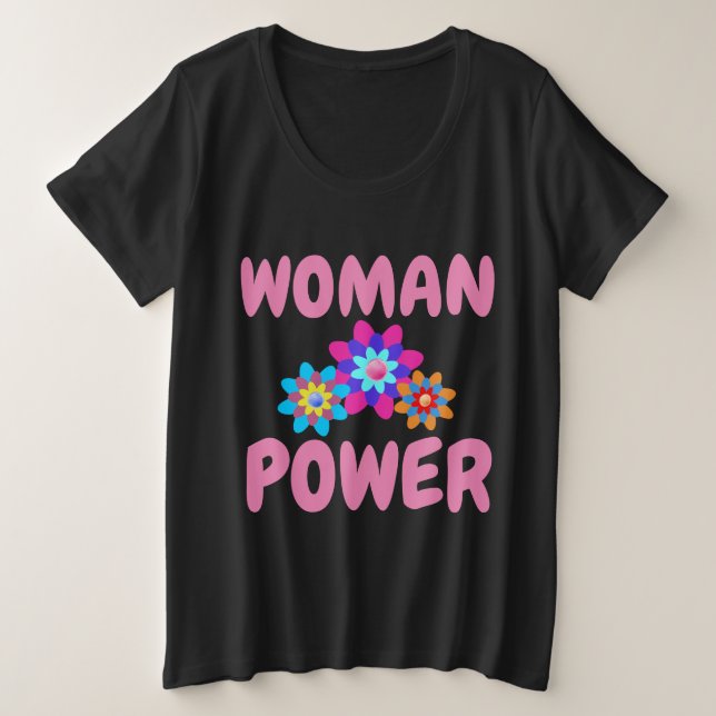 Camisetas femininas PODER DA MULHER (Frente do Design)