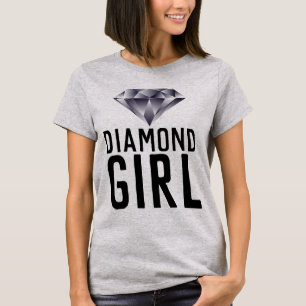 Camisetas femininas VINTAGE DIAMOND GIRL