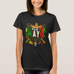 Camisetas Fiesta Cinco De Mayo Homens Mulheres Tac