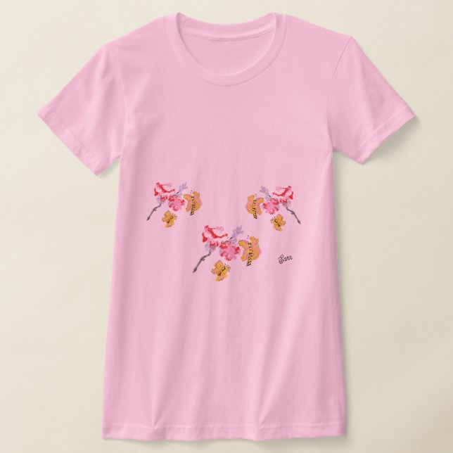 Camisetas :Flor de Primavera (Postura )