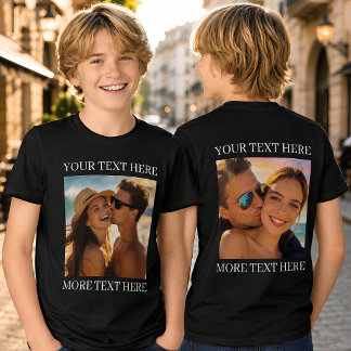 Camisetas Frente e Verso, Foto e Texto Personaliza