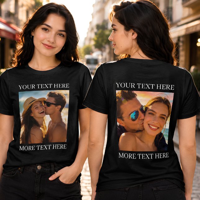 Camisetas Frente e Verso, Foto e Texto Personaliza (Criador carregado)