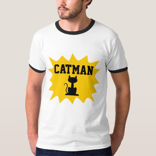 Camisetas Gatos de GATMAN (Frente)