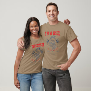 Camisetas Gráficas de Casal com "Problema de Confi