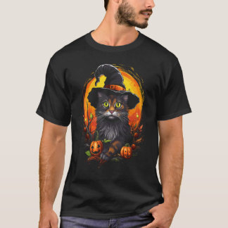 Camisetas Gráficas de Halloween para Gatos America
