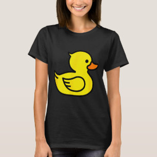 Camisetas Gráficas de Novidade de Pato Amarelo Fof