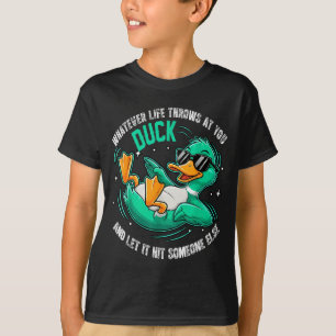 Camisetas Gráficas de Pato Engraçado Homens Mulher