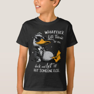 Camisetas Gráficas De Pato Engraçado Homens Mulher