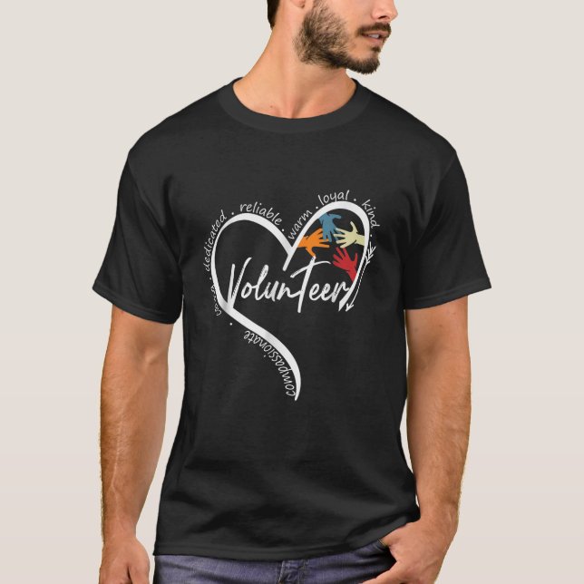 Camisetas Gráficas De Voluntários Engraçadas Volta (Frente)