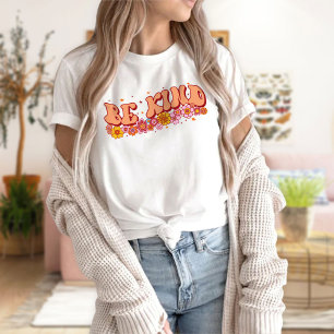 Camisetas gráficas femininas, seja gentil, saia, f