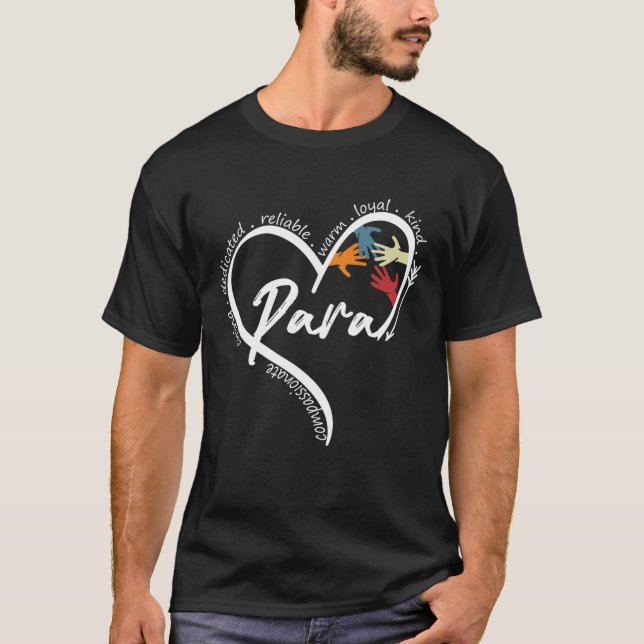 Camisetas Gráficas Paraprofissionais Voltar à Esco (Frente)