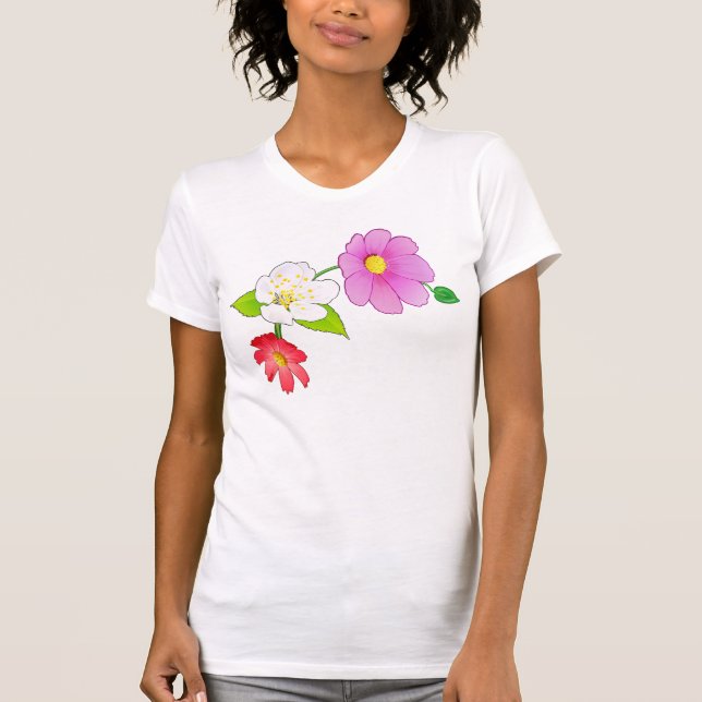 Camisetas havaianas para as mulheres customizáveis (Frente)
