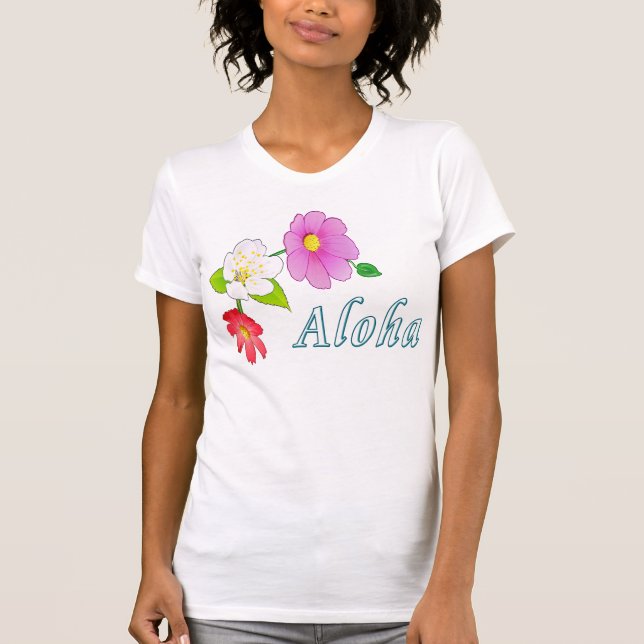 Camisetas havaianas para mulheres (Frente)