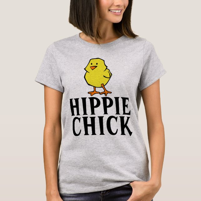 CAMISETAS HIPPIE CHICK (Frente)