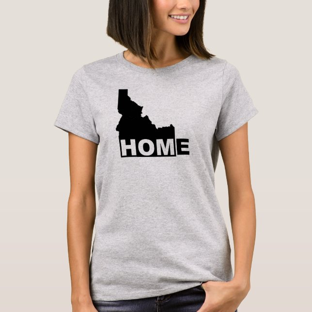 Camisetas Idaho Lar Longe do Estado (Frente)