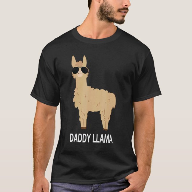 Camisetas Incríveis de Llama Papai para Presente d (Frente)
