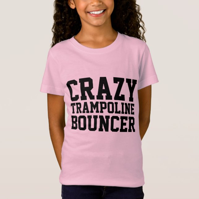 Camisetas infantis CRAZY TRAMPOLINE BOUNCER (Frente)