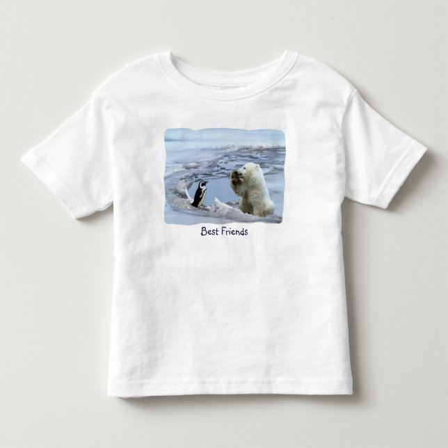 Camisetas infantis de amigos inseparáveis de urso  (Frente)