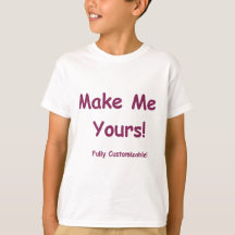 Camisetas infantis de designs personalizados
