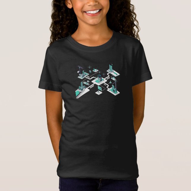 camisetas infantis elegantes (Frente)