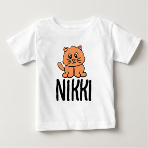 CAMISETAS INFANTIS MENINAS GATO RUIVO NOME