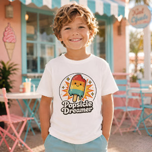 Camisetas infantis retrô Popsicle Dreamer