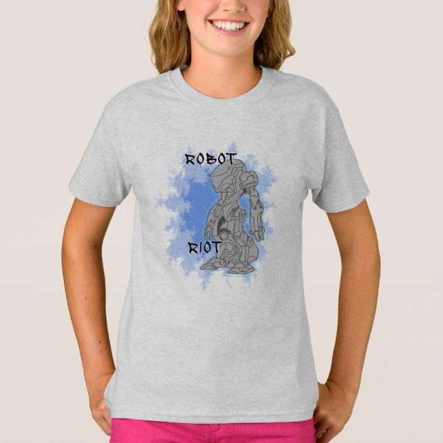 Camisetas Infantis Robot Riot 14 (Frente)