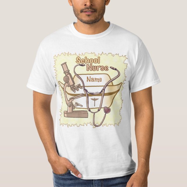 Camisetas legais da enfermeira da escola (Frente)