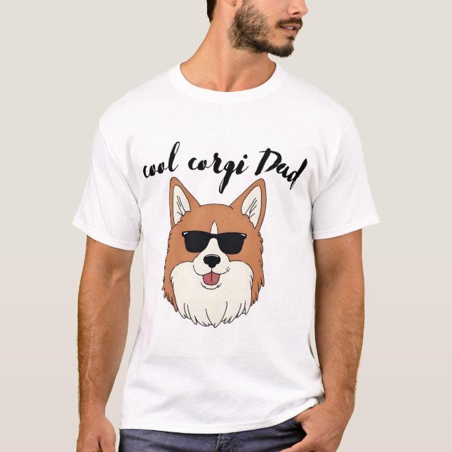 Camisetas Legais do Papai Corgi (Frente)