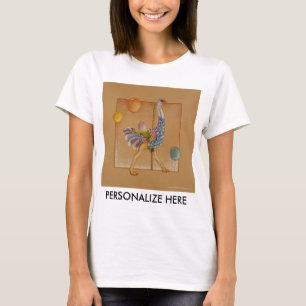 Camisetas leves femininas - Carousel Ostrich