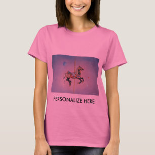 Camisetas Longas De Lingança - Cavalo Carrossel De