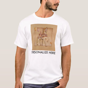 Camisetas Luminosas para Mens - Carrossel Púrpura