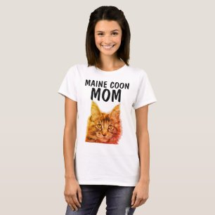 Camisetas MÃE MOM-COON-CAT-MAINE
