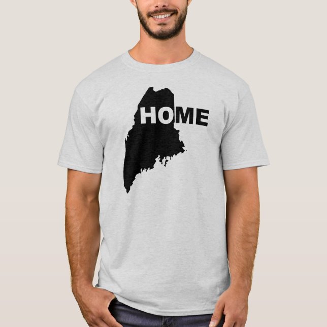 Camisetas Maine Casa Longe do Estado (Frente)
