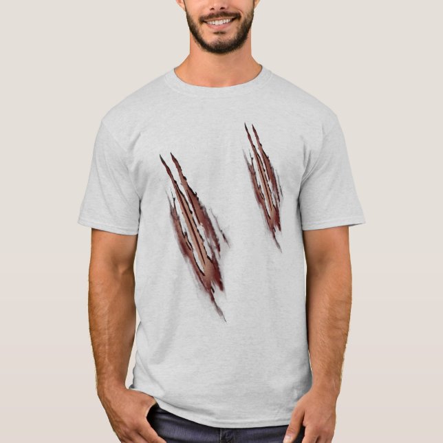 Camisetas más do ataque do homem-lobo (Frente)