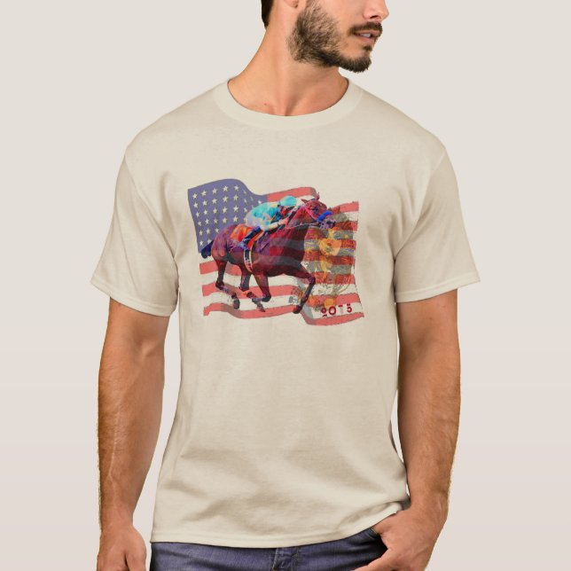 Camisetas masculinas 2015 de Pharoah do americano (Frente)
