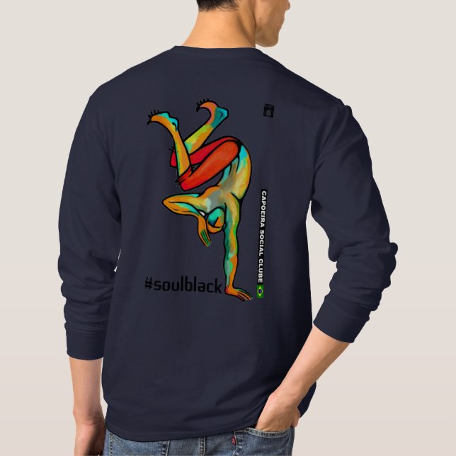 Camisetas Masculinas com desenhos de Capoeira (Verso)