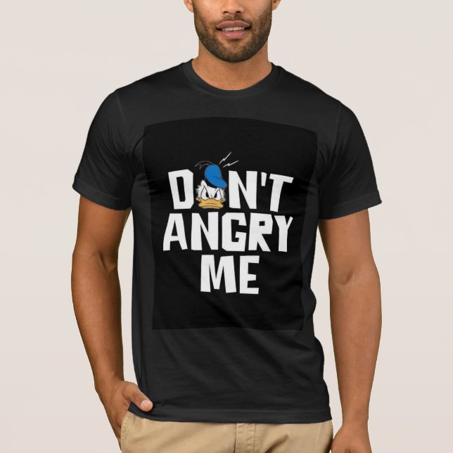 Camisetas masculinas com design não zangadas (Frente)